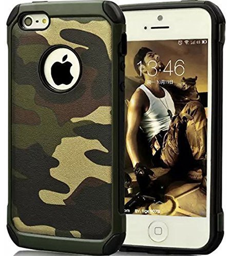 FDTCYDS for 15 Case with Card Holder,Credit Card Slot Protective Wallet Case - Camo