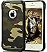FDTCYDS iPhone 5 case iPhone SE case,Armor Hybrid Rugged Camouflage Case for Apple iPhone 5 / 5S SE- Green