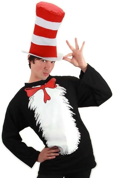Cat in the hat shirt adult Clearance