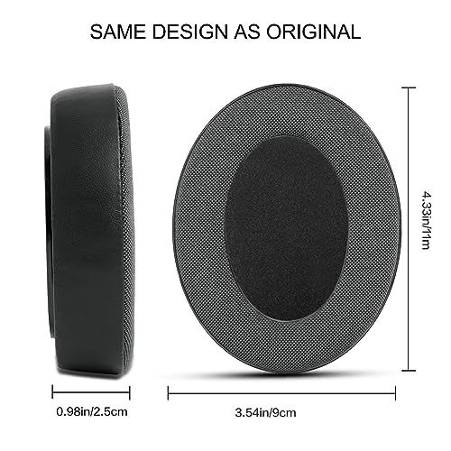 Almohadillas de repuesto Gvoears nuevas en 2023 para auriculares Sennheiser HD650/HD600/HD660S/HD545/HD525/HD535, almohadillas para orejas también compatibles con MassdropX HD6XX/HD58X y HD580/HD565 Jubilee, espuma viscoelástica, color negro miniatura 3