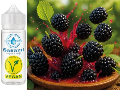 Aroma de mora natural Sasami vegano en formato de 100ml para tus postres diarios