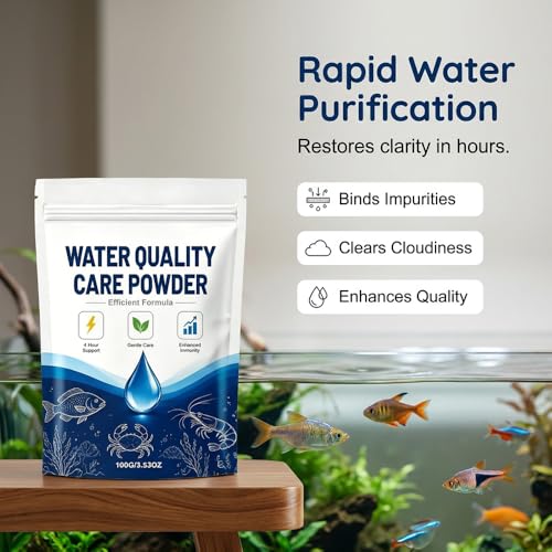 Image of Aquarium Care Powder for Pond and Aquarium, 2026 New Easy-Mix Water Care Powder for Freshwater Fish Shrimp Crab (1)