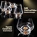 DUJUST Snifter Glasses Set of 4 (8oz), Crystal Whiskey Glasses with 24K Gold Leaf Flakes, Luxury Tasting Glasses for Brandy/Cognac/Bourbon/Tequila/Scotch, BPA-Free & Lead-Free