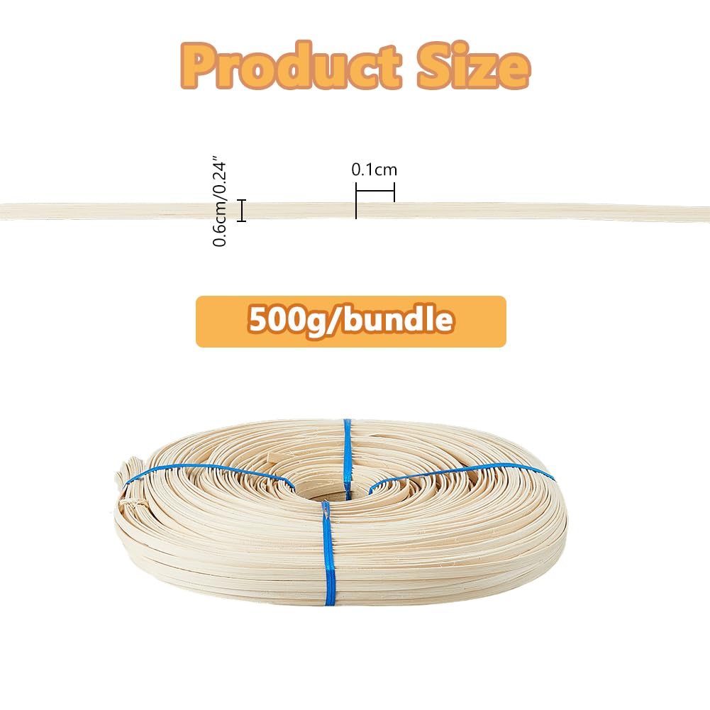 SUPERFINDINGS 1 paquete de 2 g 3 cm de tubo de ratán para cesta y fabricación de muebles, material de artesanía de ratán natural
