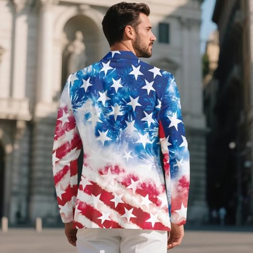 Men's Casual Blazer Business Suit Jacket Slim Fit One Button Sport Coat Blazers with Pockets for Dinner,Prom,Party3