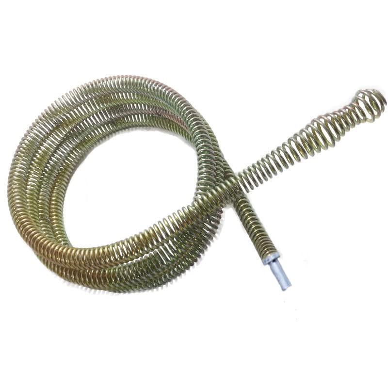 Destapacaños manual de acero para cocina y baño, resorte de extensión de 250 cm, dispositivo de limpieza de tuberías miniatura 1