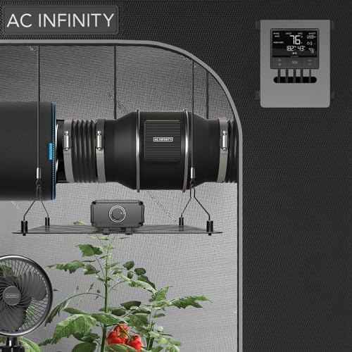 AC Infinity CLOUDLINE T6, Quiet 6? Inline Duct Fan with Thermostat Speed Control - Ventilation Fan Exhaust Fan for Heating Cooling Booster, Grow Tents, Hydroponics