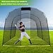 KAIDIDA Baseball Batting Cage Net: 16x10x10 FT Portable Golf Hitting Pitching Equipment for Garden Field Backyard Outdoor Training for Adult Men Women Pitcher Catcher Coach with Carry Bag
