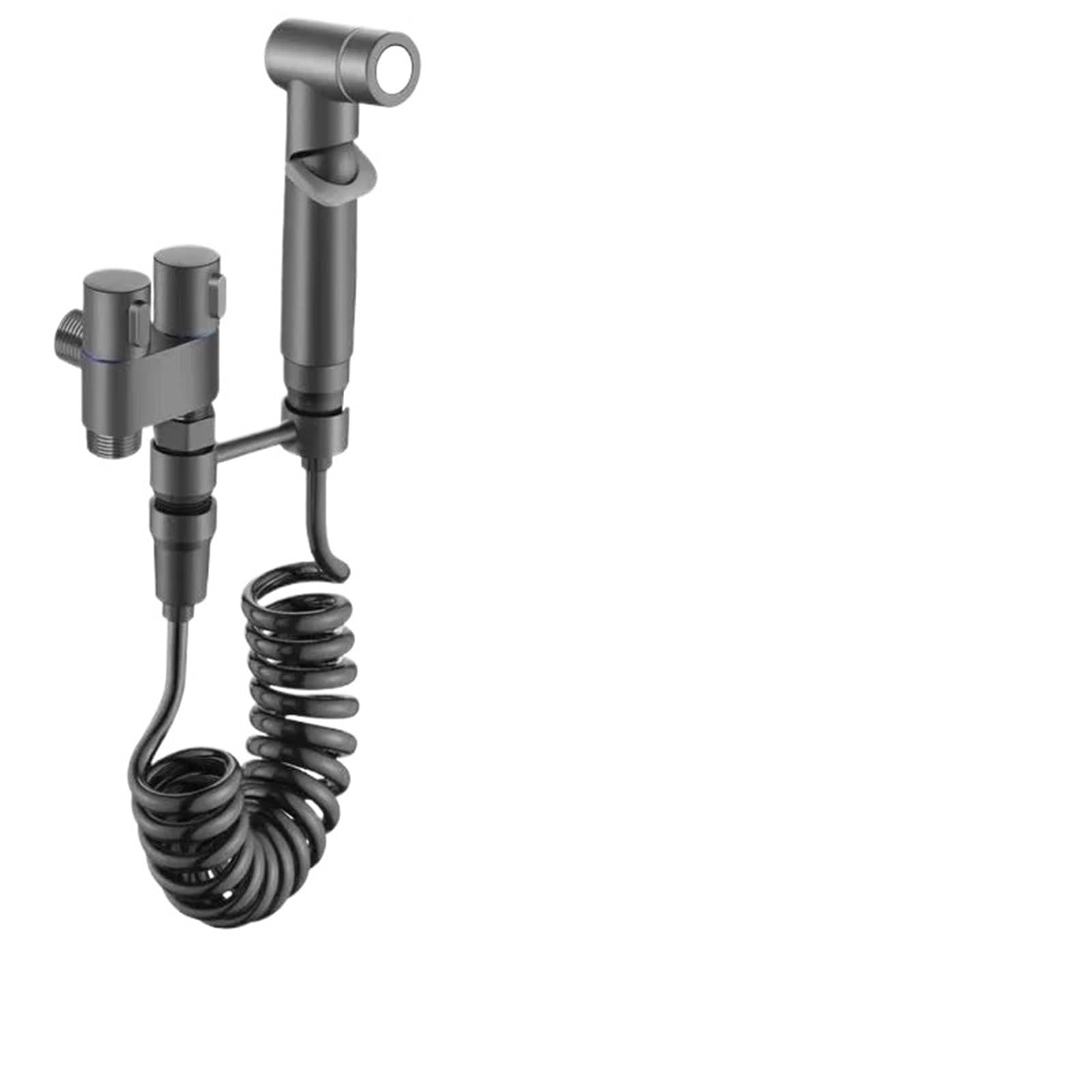 ZYCHSJXA Handheld Toilet Bidet Faucet Kit Bathroom Water Tank Bide Tap Sprayer(Matte Gray)