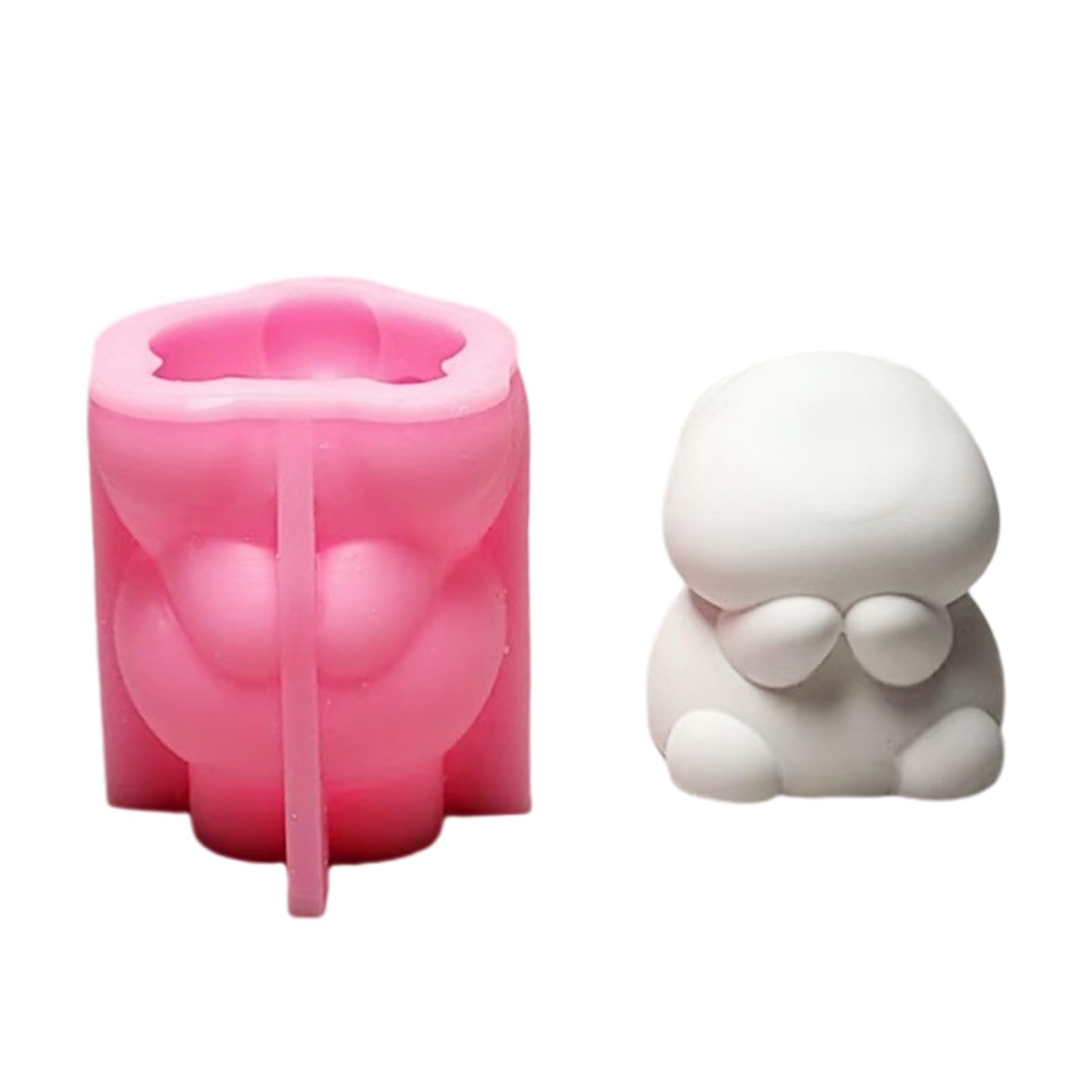 Tsophreniq 3D Rabbits Silicone Molds Soap Ornament Castings Animal Craft Supplies