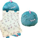 Nalexmi Kids Sleeping Bag, Happy Animal Slumber Bags for Kids, Toddlers, Boys, and Girls - Soft Pill
