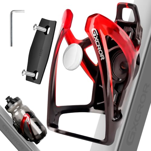 GXCROR AirTag Cage Bicycle Bottle Cage with Stealth Airtag Storage,Bike Water Bottle Holder,Water Bottle Holder for Bike,Durable,Bike Cup Holder for Most Bottle