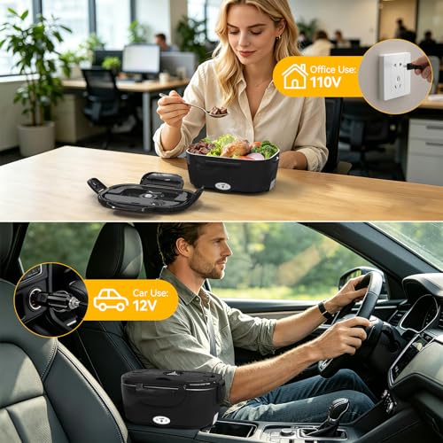 Lonchera eléctrica portátil de 1.5L para evitar la comida fría en el trabajo 5