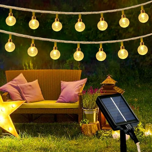 FREMON Guirlande Solaire Exterieur, 8 Modes Guirlande Lumineuse Exterieure, IP65 Étanche Guirlande LED Idéal Eclairage Exterieur pour Decoration Jardin,...
