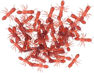 SHINEOFI 100pcs Plastic Ants Realistic Insects Halloween Fake Ant for Jokes, Prank Toys for Party Decorations Joke Props