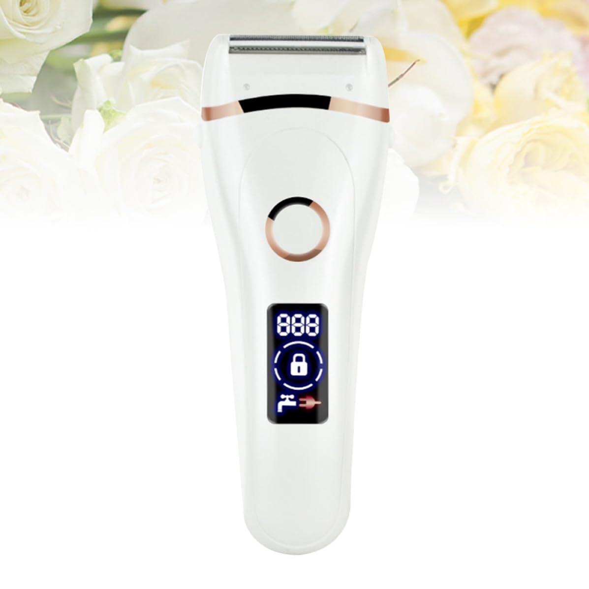 ibasenice Epilatore Elettrico Donna Batteria 600mah, Design Ergonomico in Abs Leggero per Rimozione dei Peli Viso e Corpo