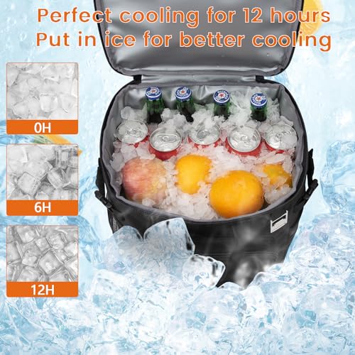 Hp hope Cool Backpack 43L Insulated Cooler Bag Picnic Bag Warming Box Cool Box Cool Backpack Large Backpack Men and Women for Camping Beach Outdoor Travel Family Picnic BBQ Stand - Image 2