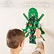 moin minis Kinderzimmerregal für 18 Minifiguren kompatibel mit Ninja Figuren Klemmbausteinen, Aufbewahrungsregal Schaukasten Regal Wandregal Ordnungssystem Sammelvitrine