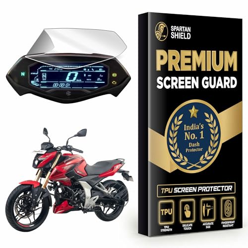 Image of Spartan Shield Digital Cluster Screen Guard For BAJAJ PULSAR N160 2025+ || Instrument Cluster Console Protector || Anti Scratch | Water Repellant | HD Clarity || N 160 Bike Accessory 2026 [Not Tempered Glass]
