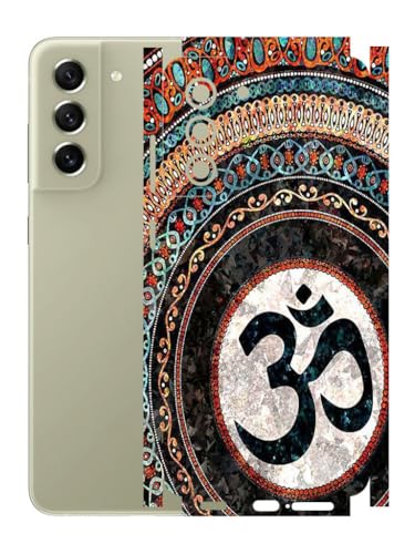 Image of AtOdds - Full Body Back Screen Guard Protector Film - Lamination Wrap Skin Sticker Compatible with Samsung Galaxy S21 FE | Scratchproof Matte Finish (Design - OM)