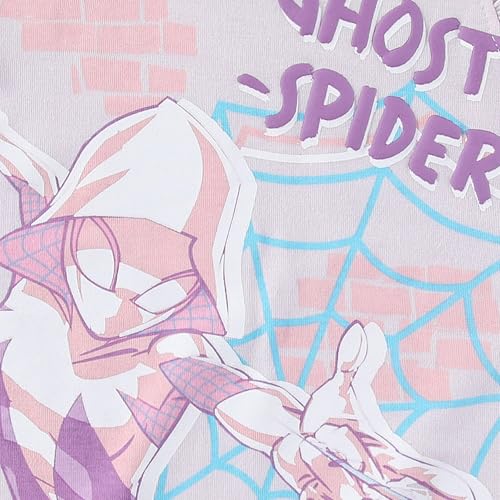 Image of Marvel Spider-Gwen Ghost Spider Girls Short Sleeve Shirt and Tulle Tutu Skirt with Headband Set for Toddler and Big Kids