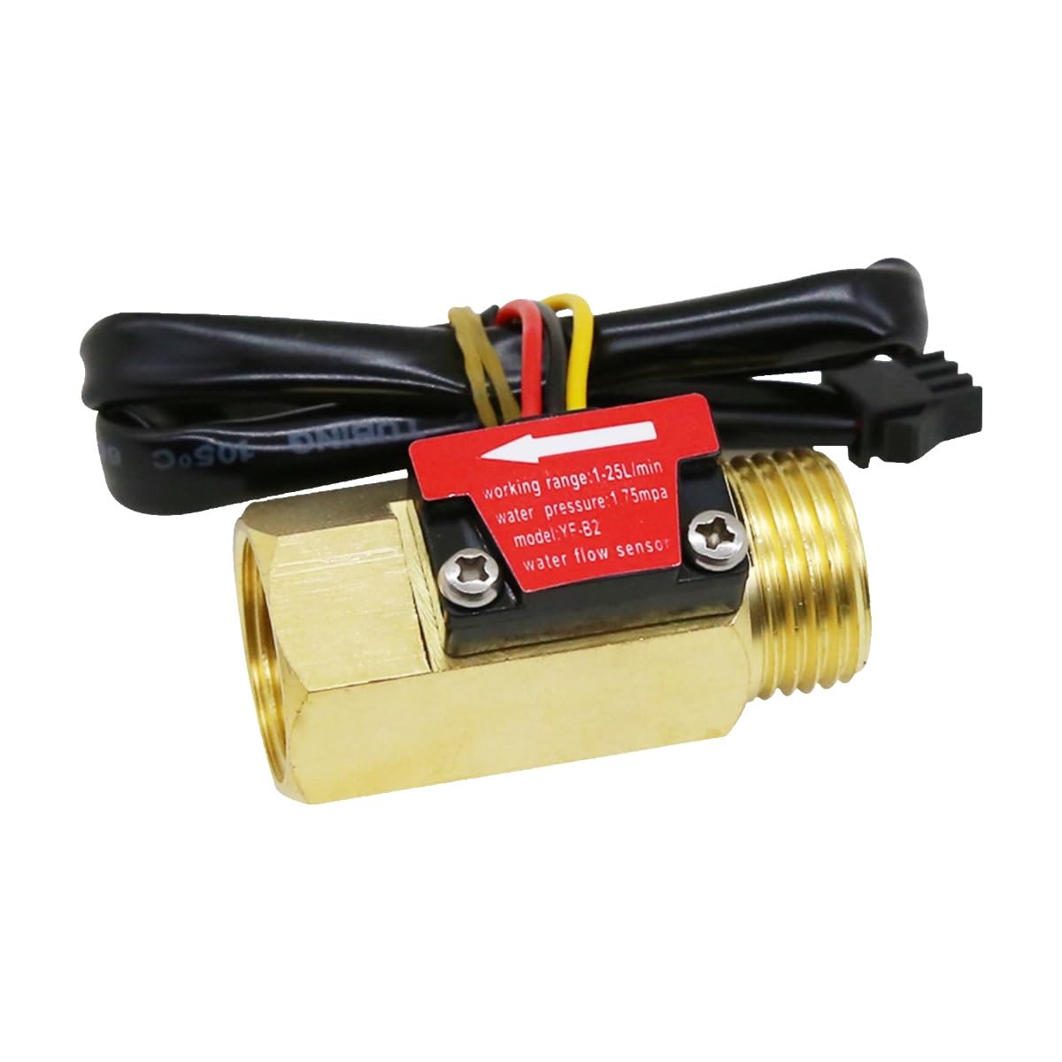 Sensor de flujo de agua B2 de cobre con tubo de 1/2 pulgada 2
