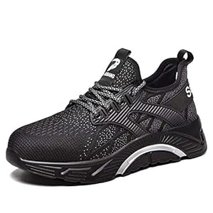 Monrinda veiligheidsschoenen, S3 werkschoenen heren dames, sportieve antislip kevlar sneaker met stalen neus…