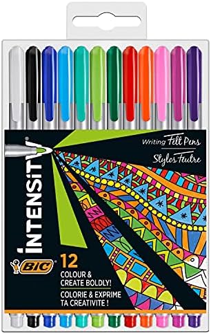 BIC Intensity Felt Tip Pens, Writing Pens With 20 Fine And 12 Medium Tips, Vibrant Colouring Pens, School Supplies For Kids Or Adults, 32 Pack - View #12