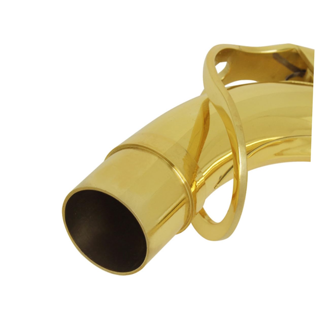 SUPVOX Collo per Sassofono Tenore Curvo in Ottone Argentato 27,5mm Ricambio Resistente All'usura Accessorio per Strumento Musicale
