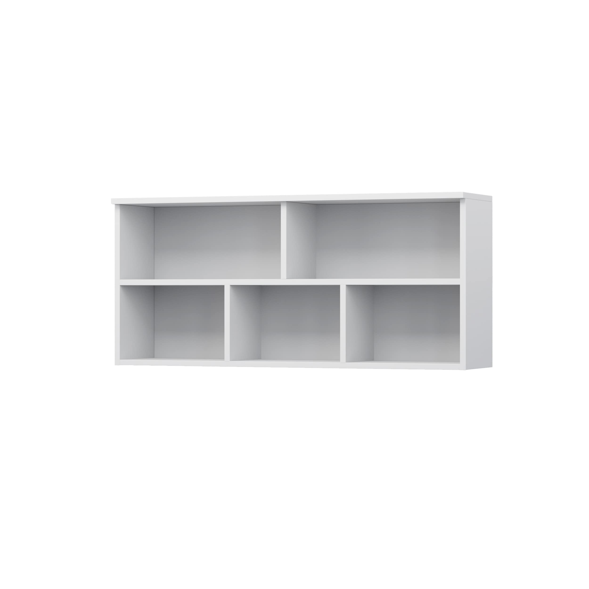 Fabryka Mebli Idźczak Kinderzimmer-Set Figo - Eleganter Schrank für Kinder, Kommode, Schreibtisch, Wandregal - Skandinavischer Stil, Modern Design - Weiß