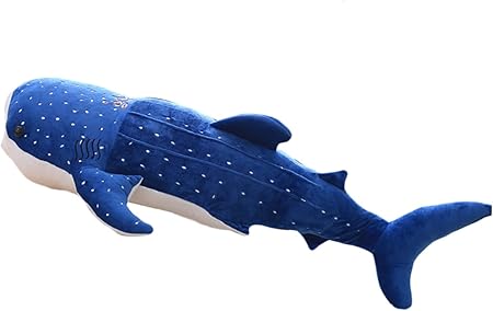 Amazon Co Jp 創造的 ジンベイザメ ぬいぐるみ 可愛い 抱き枕 寝枕 特大 動物 子供 添い寝 睡眠枕 クッション 子供 おもちゃ 贈り物 飾り ふわふわ 癒し ギフト 誕生日 女の子 男の子 クリスマス プレゼント 部屋装飾 ブルー 100cm おもちゃ