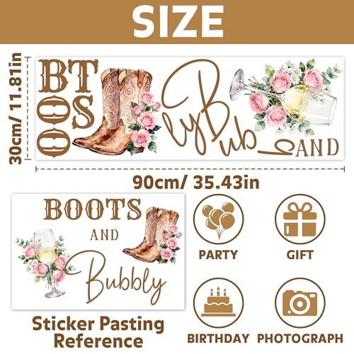 Vinilo Decorativo Boots and Bubbly Marrón 30x90 cm miniatura 3