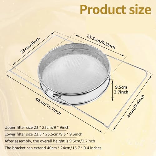 Filtre à miel double couche extracteur impuretés outil apicole - 6