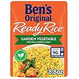 BEN'S ORIGINAL Ready Rice Pouch Garden Vegetable Rice, 8.8 oz. (12 Pack)