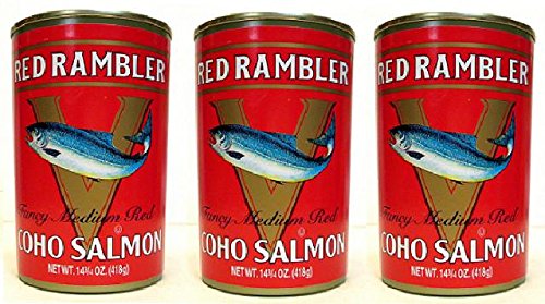 Red Rambler Fancy Medium Red Coho Salmon (Pack of 3) 14.3/4 oz Cans
