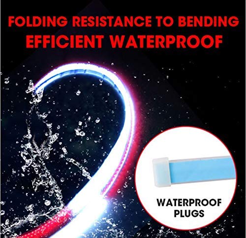 Image of WolkomHome Exclusive Door Light Car Decoration Light Strips Strobe Flashing Opening Door Warning Flashing Lamp Safety Waterproof Decorative Lights Set of 2 Pc Universal for All Cars