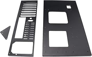 Gabinete de Pc De Diseño Abierto, Cuerpo Ancho Diseño de Disipación de Calor Gabinete de Computadora de Marco Abierto Compatible con Placas Base (ATX, M-ATX, ITX)