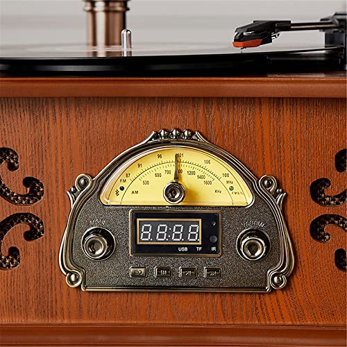 Tourne-disque, tourne-disque rétro tout en un phonographe vintage nostalgique gramophone pour LP avec corne en cuivre, B - Les Beatles, Paul McCartney, John Lennon, RIngo Starr, George Harrison Tourne-disque, tourne-disque rétro tout en un phonographe vintage nostalgique gramophone pour LP avec corne en cuivre, B – Image 8