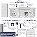 iSpring DF2-CHR Faucet Water Filter for Kitchen, Bathroom, or RV Sink, 500 Gallons Long Life, Chrome Finish