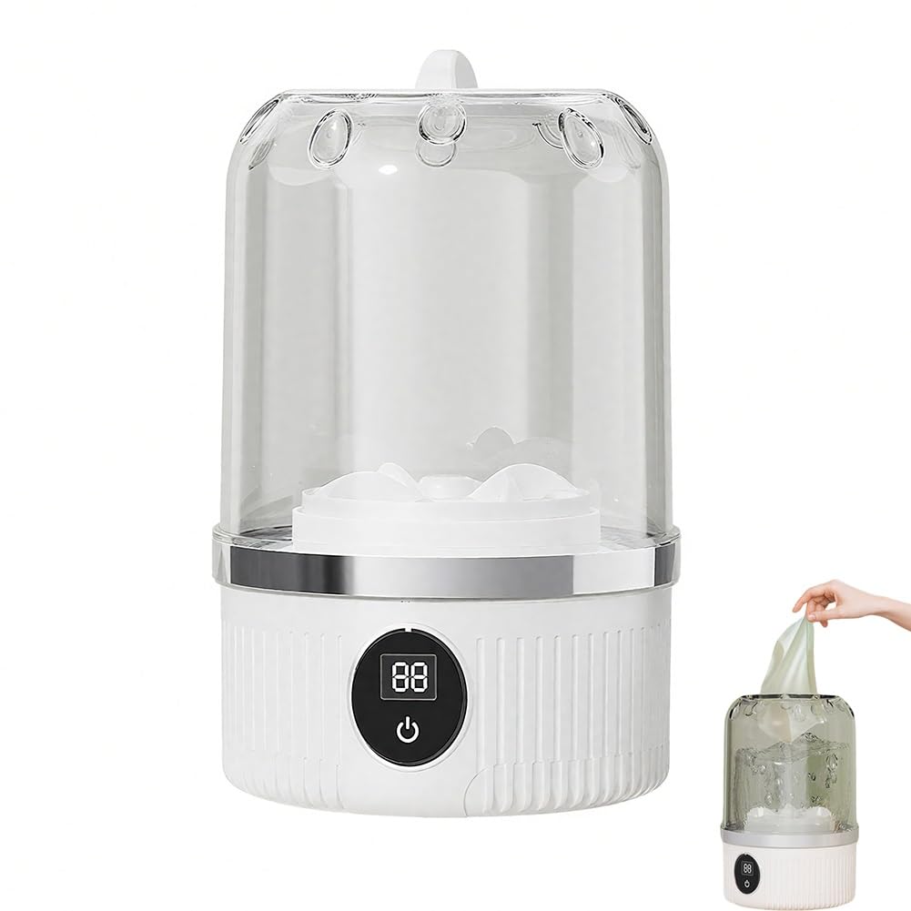 Laver ses sous-vêtements en voyage facilement avec une mini machine sans fil