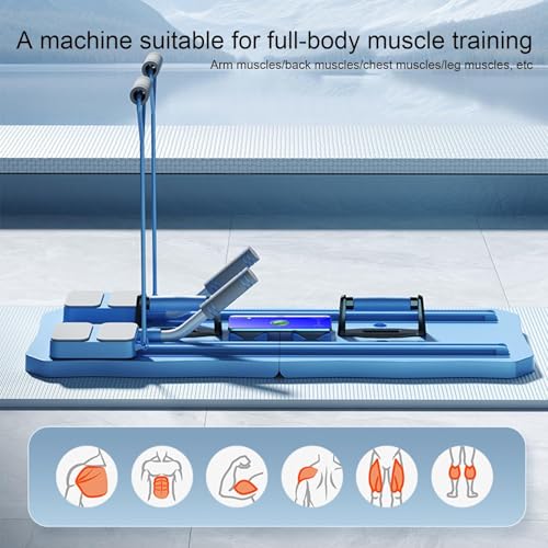 Machine d'exercice à rouleaux multifonctions avec support de coude pour entraînement des abdos