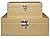 MODE HOME Gold Leather Kitchen Storage Boxes Fashion Jewelry Wooden Boxes Waterproof Set of 2