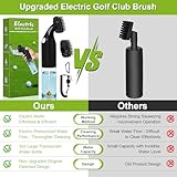 Kiss Core Golf Club Cleaner Brush: Electric Golf Groove Cleaning Tool - Ball Cleaner Accessories Kit for Effortless Cleaning - Holds 150ml Water - With Magnetic Clip & Replaceable Brush Head - Image 3