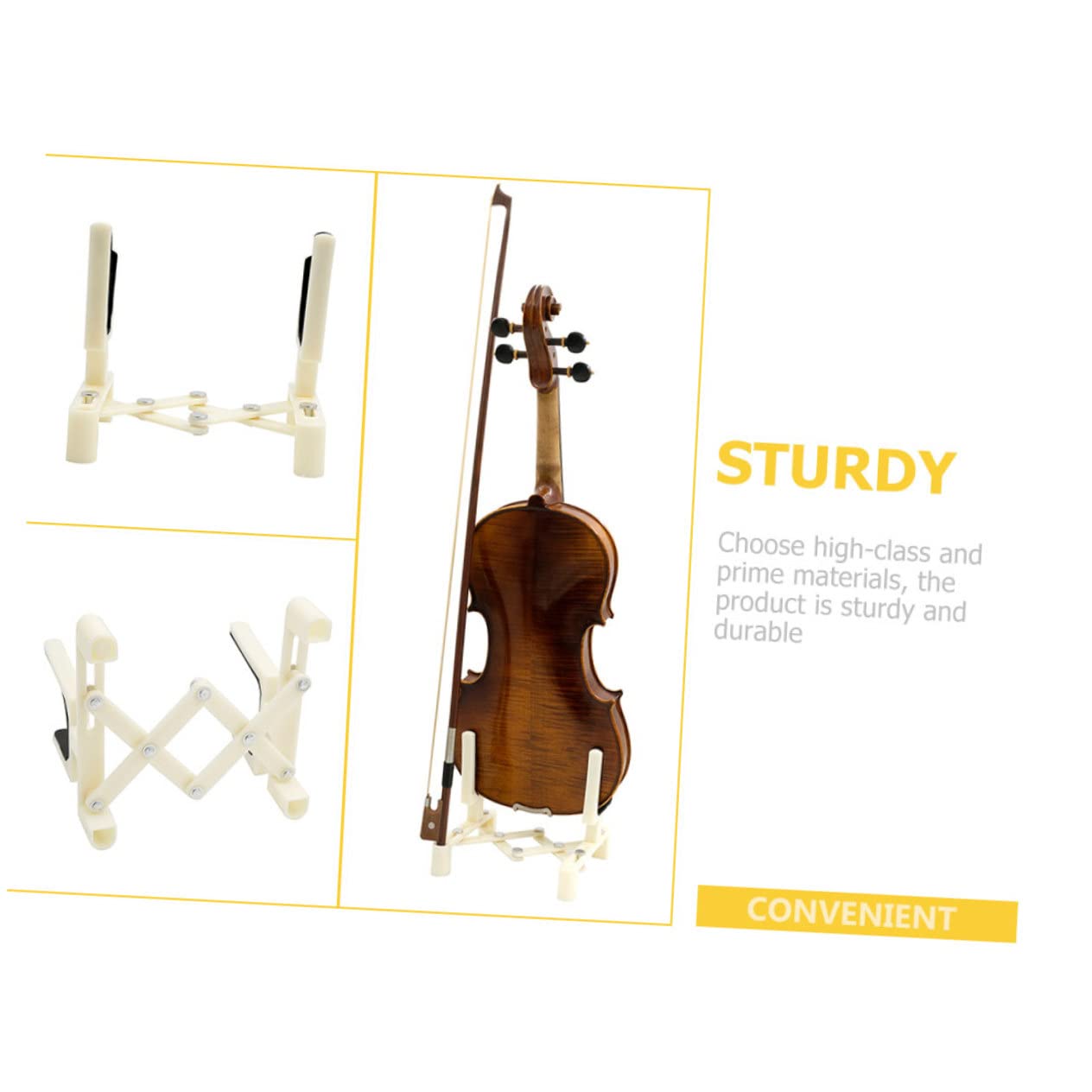 ibasenice 2pièces Support Pliant Pour Violon Étagère Affichage Pratique Et Pour Maison Et Salle De Musique
