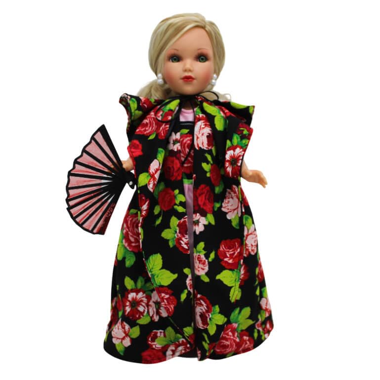 Set Ropa muñeca colección 41 cm. Folk Artesanía Dolls by Ion Fiz, Modelo Sevilla.