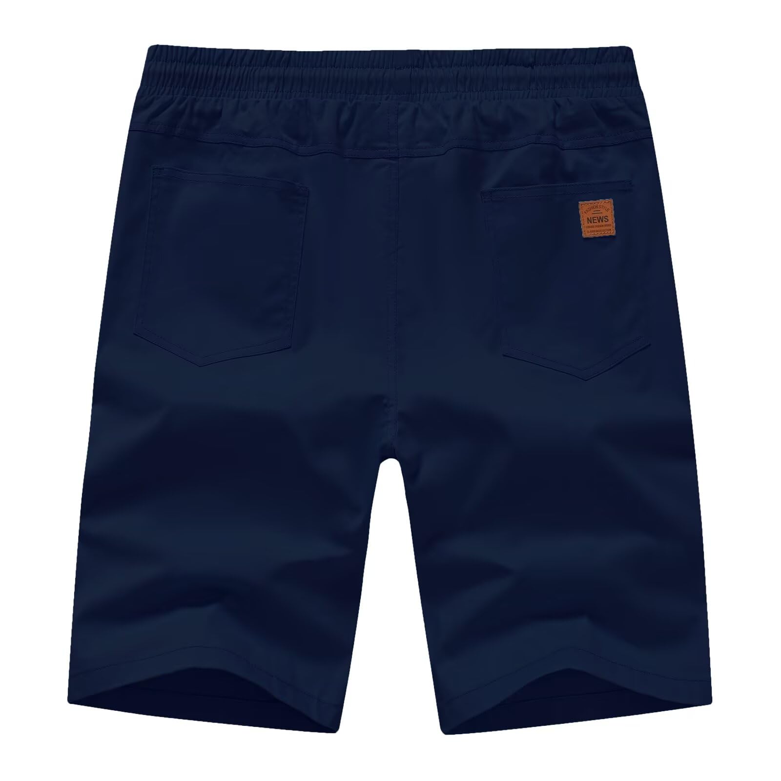 Short Homme Chino Bermuda Casual avec Poches
