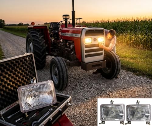 Phares de tracteurs d'assemblage 12V pour série Massey Ferguson 200