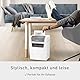 Leitz IQ Home Aktenvernichter, 7-6 Blatt (70-80 g/m²), TÜV+GS zertifiziert, Kleiner Partikelschnitt Schredder, Sicherheitsstufe P4, 15 Liter Behälter, Leise & kompakt für Home Office, Weiß, 80340000