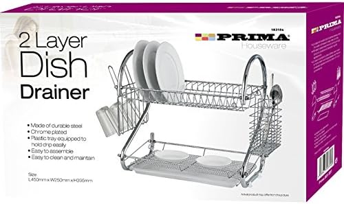 Prima 2 Tier Dish Drainer Chrome