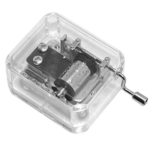 Pursuestar Acrylic Clear Hand Crank Music Box For Mom/Dad/Daughter/Son - Unique Best Gifts For Birthday Christmas Thanksgiving Wedding Valentine Anniversary(Hp) #TOP6